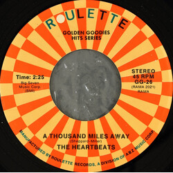 The Heartbeats A Thousand Miles Away / Down On My Knees USED VINYL 7INCH 45 RPM REISSUE STEREO