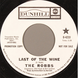 The Robbs Last Of The Wine Vinyl 7" USED
