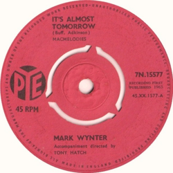 Mark Wynter It's Almost Tomorrow Vinyl 7" USED