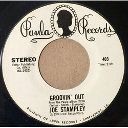 Joe Stampley Sometime / Groovin' Out USED VINYL 7INCH 45 RPM SINGLE