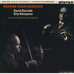 Johannes Brahms / Orchestre National De France / David Oistrach / Otto Klemperer Brahms Violin Concerto Vinyl LP USED