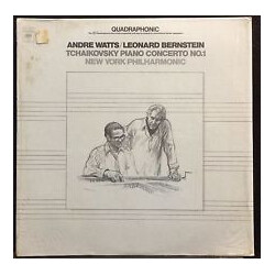 André Watts / Leonard Bernstein / The New York Philharmonic Orchestra / Pyotr Ilyich Tchaikovsky Piano Concerto No. 1 Vinyl LP USED