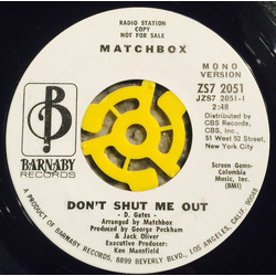 Matchbox (2) Don't Shut Me Out Vinyl 7" USED