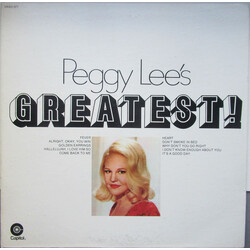 Peggy Lee Peggy Lee's Greatest! Vinyl LP USED