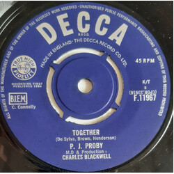 P.J. Proby Together USED VINYL 7INCH 45 RPM SINGLE
