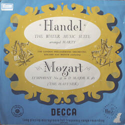 Georg Friedrich Händel / Sir Hamilton Harty / Wolfgang Amadeus Mozart / Eduard Van Beinum / The London Philharmonic Orchestra The Water Music Suite / 