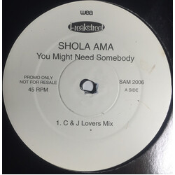 Shola Ama You Might Need Somebody USED VINYL 12INCH 45 RPM