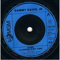 Sammy Davis Jr. (I'd Be) A Legend In My Time USED VINYL 7INCH 45 RPM