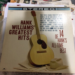 Hank Williams Greatest Hits Vinyl LP USED