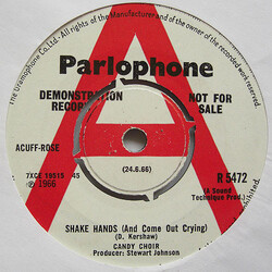 The Candy Choir Shake Hands (And Come Out Crying) USED VINYL 7INCH PROMO
