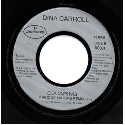 Dina Carroll Escaping USED VINYL 7INCH 45 RPM SINGLE JUKEBOX