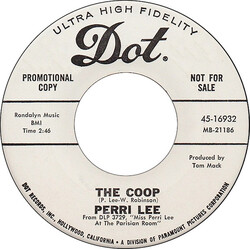 Perri Lee The Coop / The Last Time That I Saw Him USED VINYL 7INCH 45 RPM PROMO