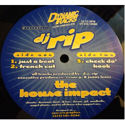 DJ Rip The House Impact USED VINYL 12INCH 33 S RPM