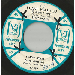 Betty Everett I Can't Hear You Vinyl 7" USED