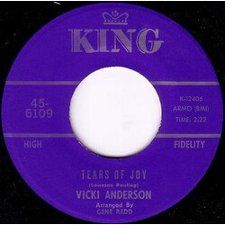 Vicki Anderson Tears Of Joy / If You Don't Give Me What I Want (I Gotta Get It Some Other Place) USED VINYL 7INCH 45 RPM SINGLE