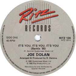 Joe Dolan It's You, It's You, It's You (Remix '85) USED VINYL 7INCH 45 RPM SINGLE