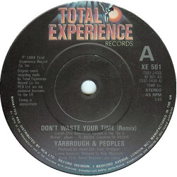 Yarbrough & Peoples Don't Waste Your Time VINYL 7" USED