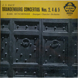 Johann Sebastian Bach / Karl Münchinger / Stuttgarter Kammerorchester Brandenburg Concertos Nos. 2, 4 & 5 Vinyl LP USED