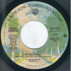 George Benson On Broadway USED VINYL 7INCH 45 RPM SINGLE STYRENE
