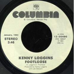 Kenny Loggins Footloose / Heart To Heart USED VINYL 7INCH 45 RPM SINGLE REISSUE STEREO
