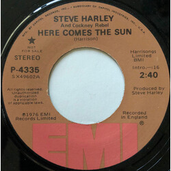 Steve Harley & Cockney Rebel Here Comes The Sun USED VINYL 7INCH 45 RPM SINGLE PROMO STEREO MONO