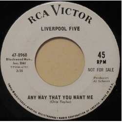 Liverpool Five Any Way That You Want Me Vinyl 7" USED