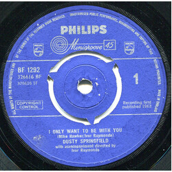 Dusty Springfield I Only Want To Be With You USED VINYL 7INCH SINGLE 45 RPM