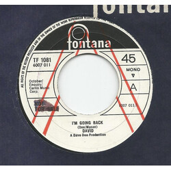 David (56) I'm Going Back USED VINYL 7INCH 45 RPM SINGLE PROMO