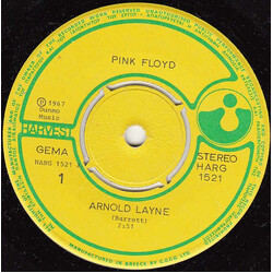 Pink Floyd Arnold Layne USED VINYL 7INCH 45 RPM SINGLE REISSUE REPRESS STEREO