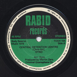 Gyro Central Detention Centre USED VINYL 7INCH 45 RPM