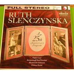 Ruth Slenczynska A 25th Anniversary Program Vinyl LP USED