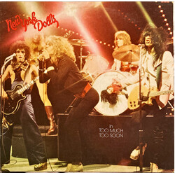 New York Dolls Too Much, Too Soon Vinyl LP USED