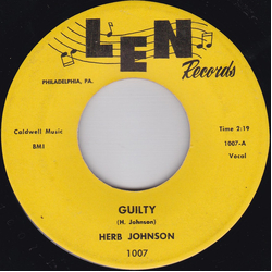 Herb Johnson Guilty / Have You Heard Vinyl 7" USED