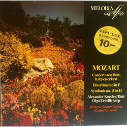 Wolfgang Amadeus Mozart Concert Voor Fluit, Harp En Orkest / Divertimento In F / Symfonie No. 11 In D Vinyl LP USED