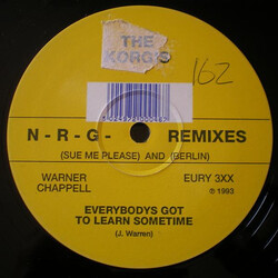 The Korgis Everybodys Got To Learn Sometime (N-R-G Remixes) USED VINYL 12INCH 45 RPM