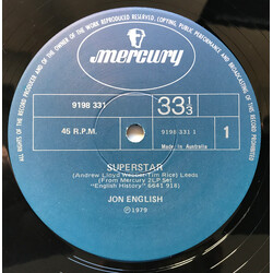 Jon English (3) Superstar USED VINYL 12INCH 33 S RPM SINGLE
