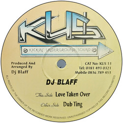 DJ Blaff Love Taken Over USED VINYL 12INCH