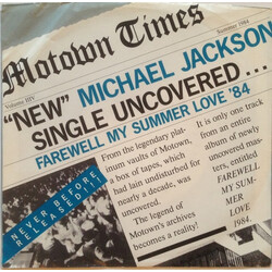 Michael Jackson Farewell My Summer Love USED VINYL 7INCH PROMO