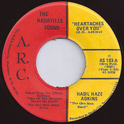 Hasil Adkins Heartaches Over You USED VINYL 7INCH 45 RPM SINGLE