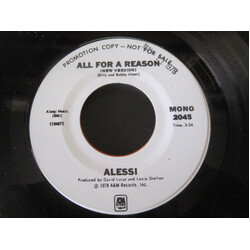 Alessi All For A Reason USED VINYL 7INCH PROMO