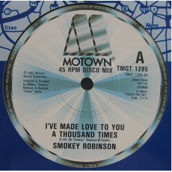 Smokey Robinson I've Made Love To You A Thousand Times USED VINYL 12INCH 45 RPM SINGLE STEREO