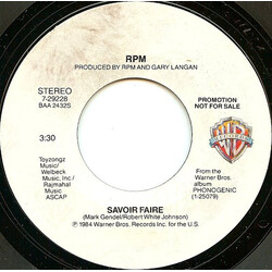 RPM (6) Savoir Faire USED VINYL 7INCH 45 RPM PROMO
