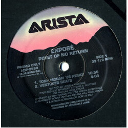 Exposé Point Of No Return / Come Go With Me USED VINYL 12INCH 33 S RPM PROMO