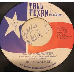 Billy Walker Soap And Water USED VINYL 7INCH 45 RPM SINGLE