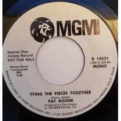 Pat Boone Tying The Pieces Together USED VINYL 7INCH 45 RPM PROMO