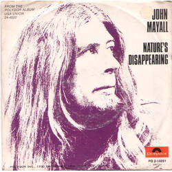 John Mayall Nature's Disappearing USED VINYL 7INCH SINGLE PROMO