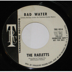 Raelets Bad Water USED VINYL 7INCH 45 RPM SINGLE PROMO STYRENE