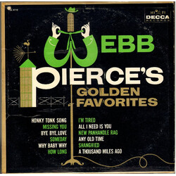 Webb Pierce Webb Pierce's Golden Favorites Vinyl LP USED