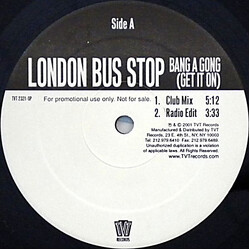Bus Stop / Tom Jones / The Cardigans Bang A Gong (Get It On) / Burning Down The House USED VINYL 12INCH PROMO