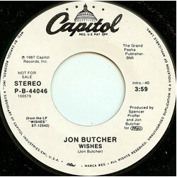 Jon Butcher Wishes USED VINYL 7INCH 45 RPM PROMO